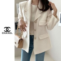 샤* 아뜨펄 트위드자켓