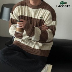 라*** 단가라 꽈배기 라운드니트