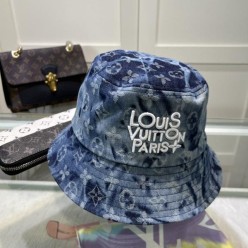 루* 자수 모노그램 자가드 워싱 버킷햇 수입