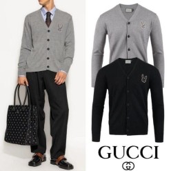 구* 레빗 자수 울 가디건