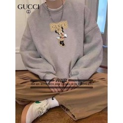 구* 미키마우스걸 금장 패턴 밍크양기모 티셔츠