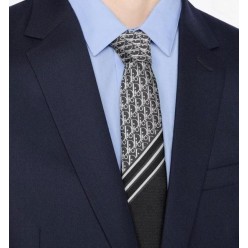 디* 오블리크 스트라이프 넥타이