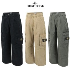 스* 워시드코튼 카고와이드 팬츠