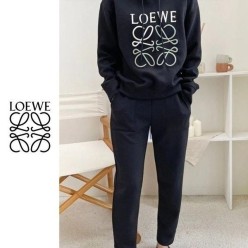 로** 자수 후드 기모세트