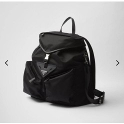 프** 리나일론 레더 백팩