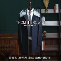 톰* 클래식 트렌치 후드 코트