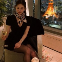 루* 써클 로고 스카프