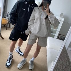 나** 코튼 아노락 셋업