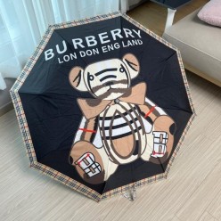 버** 보타이 테디베어 블랙 3단 자동우산양산 겸용