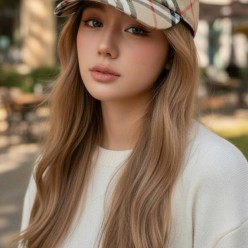 버** 빈티지 체크 EKD 트윌 코튼 볼캡 수입