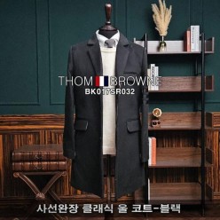 톰* 사선완장 클래식 울 코트