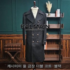 발* 캐시미어 울 금장 더블 코트
