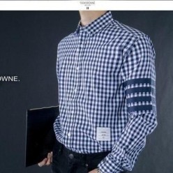 톰* 폴렛 체크 셔츠