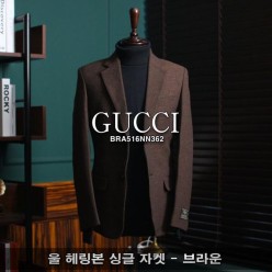 구* 울 헤링본 싱글 자켓