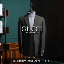 구* 울 헤링본 싱글 자켓