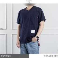 톰* V포켓 반팔 티셔츠