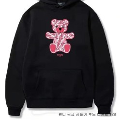 펜* 핑크 곰돌이 후드 티셔츠 128
