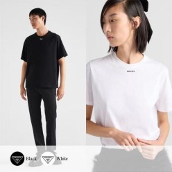 프** 넥 로고 반팔 티셔츠