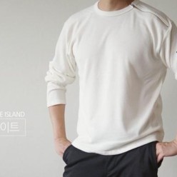 스* 사선지퍼 라운드티