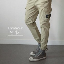 스* 면스판 밴딩카고팬츠
