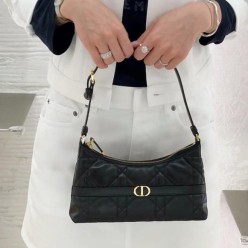 디* 고급 미스 카로 미니 호보 숄더백 블랙