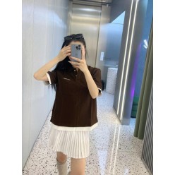 미*** 25 자수로고 레이어드 폴로 반팔셔츠  수입