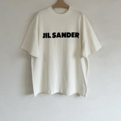 질** 로고 미니멀 박스핏 반팔티셔츠  수입