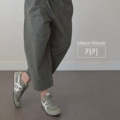 메* 키츠네 벌룬핏 크롭팬츠