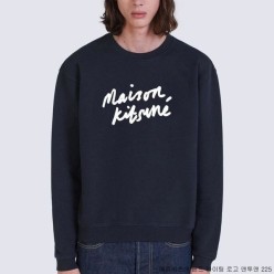 메* 키츠네 핸드 라이팅 로고 맨투맨 225
