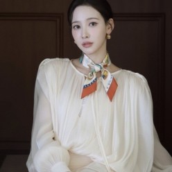 에*** 오랑쥬 트윌리 실크 방도