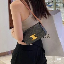 셀** 고급 트리오페 샤이니 숄더백
