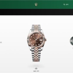 로** 데이트 저스트 텐포인트 초코 41mm