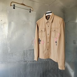 크* 크로스 패치 셔츠자켓