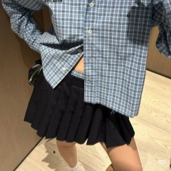 미*** 25 체크 포플린 셔츠 - 수입