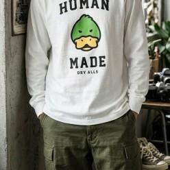 휴* 메이드 오리 티셔츠
