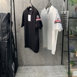 원 암밴딩 카라 니트 반팔