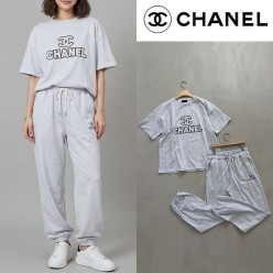 샤* 네임 로고 오버핏 반팔&긴바지 셋업 ☆여성용☆