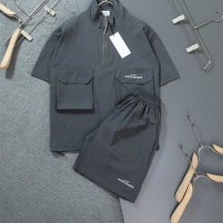 메* 마르지엘라 포켓 자수 하프 집업 아노락 세트