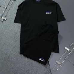 파**** 패치 베이직 반팔 반바지 트레이닝 셋업