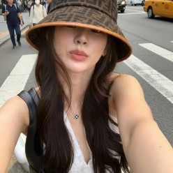 펜* FF 자카드 패브릭 버킷햇