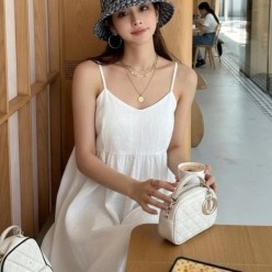 디* 오블리크 자가드 버킷햇 ✔수입