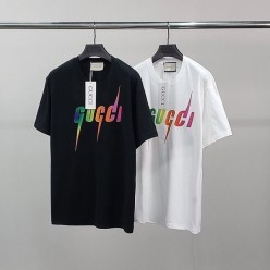 구* 그라데이션로고 코튼 반팔티