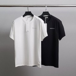 라인 레터링 코튼 반팔티