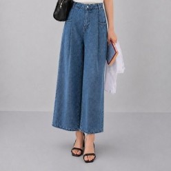 셀** 핀턱 버뮤다 8부 데님 (2926)