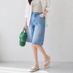 미*** 사이드 절개 버뮤다핏(2839)