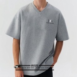 돌* 홀로그램 디자인 v넥 티셔츠