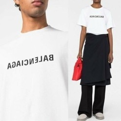 발**** 미러로고 반팔티