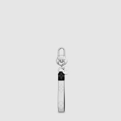 슬림 드라곤느 모노그램 화이트 백 참 & 키 홀더 M64168