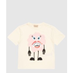 프린트 면 티셔츠
