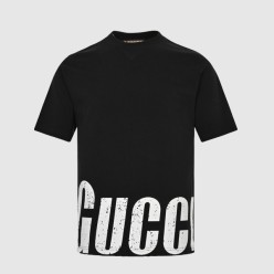 프린트 면 티셔츠